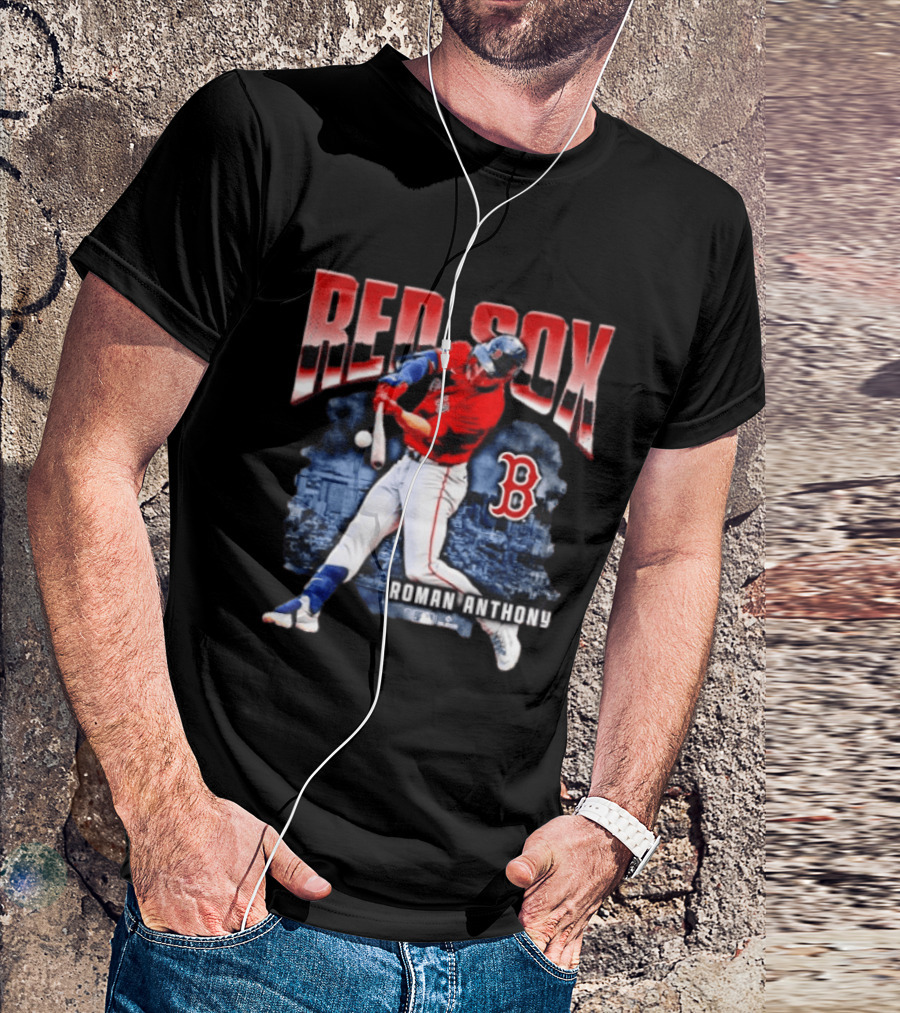 Red Sox Roman Anthony Boston MLB Players Iconic Baseball T-Shirt