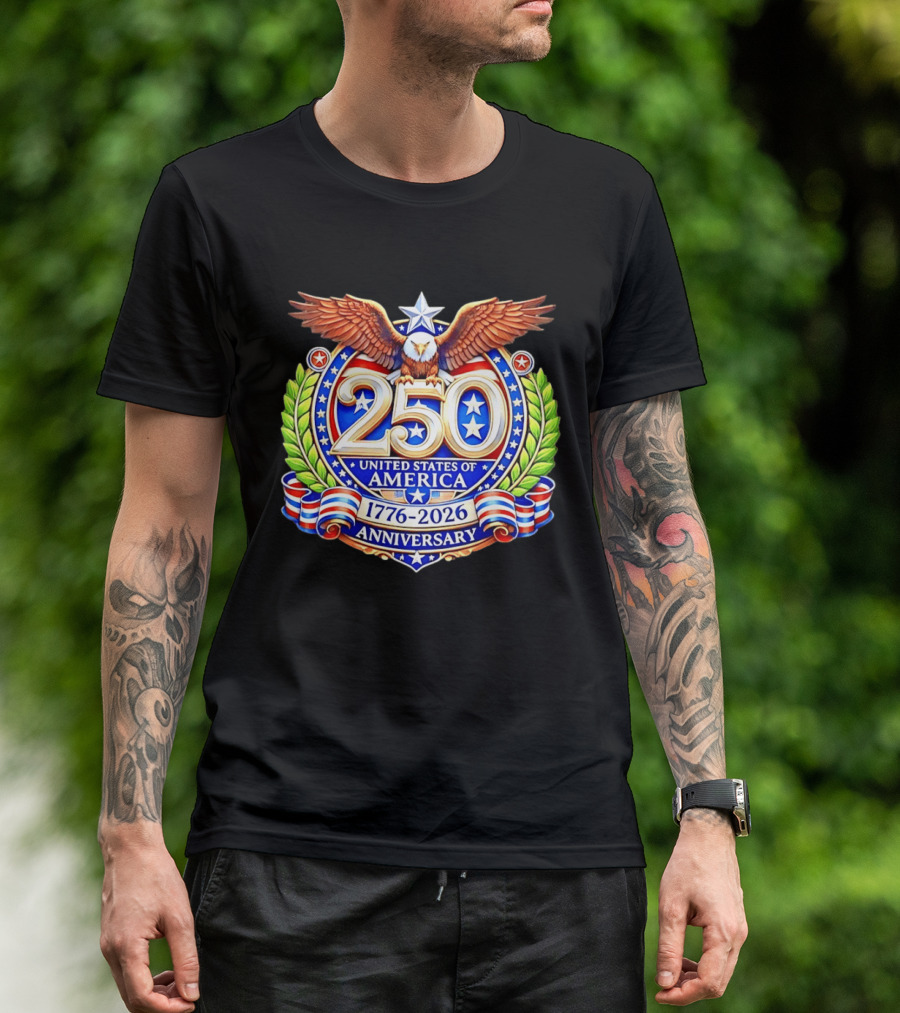 250th Anniversary United States Of America 1776 2026 Eagle T-Shirt