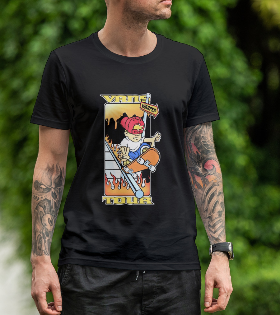 Vans Warped Tour Skater Punk Rock Skateboarding T-Shirt