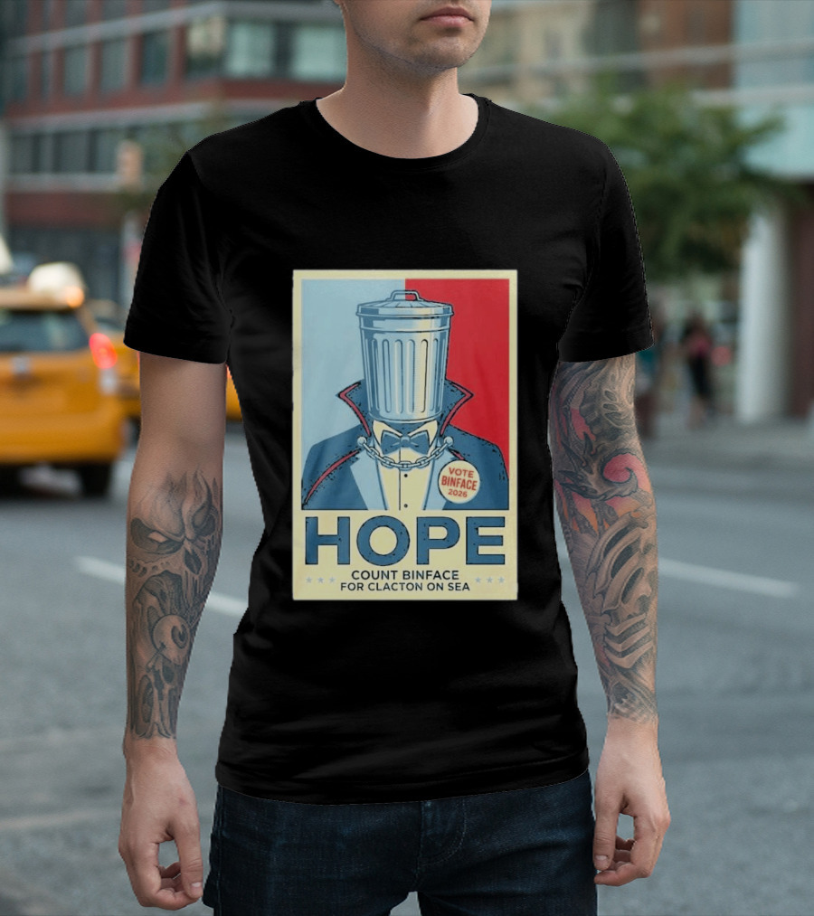 Vote Binface 2026 Hope Count Binface For Clacton On Sea T-Shirt