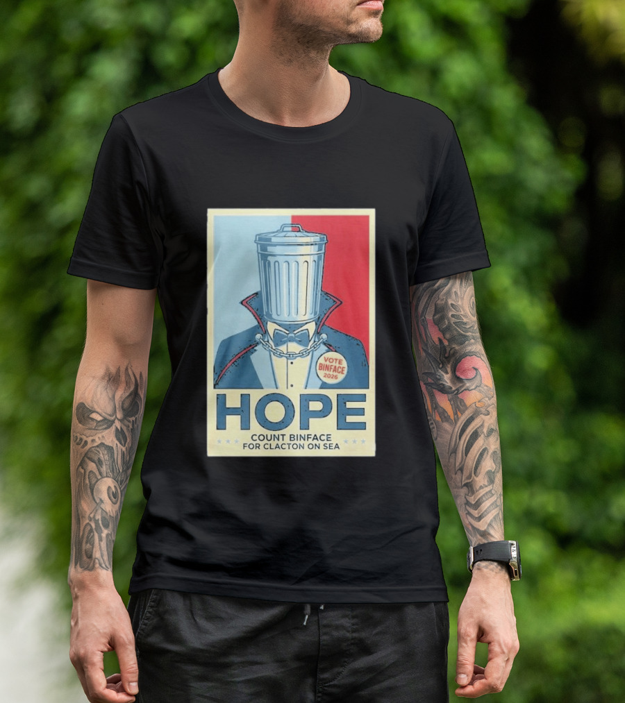 Vote Binface 2026 Hope Count Binface For Clacton On Sea T-Shirt
