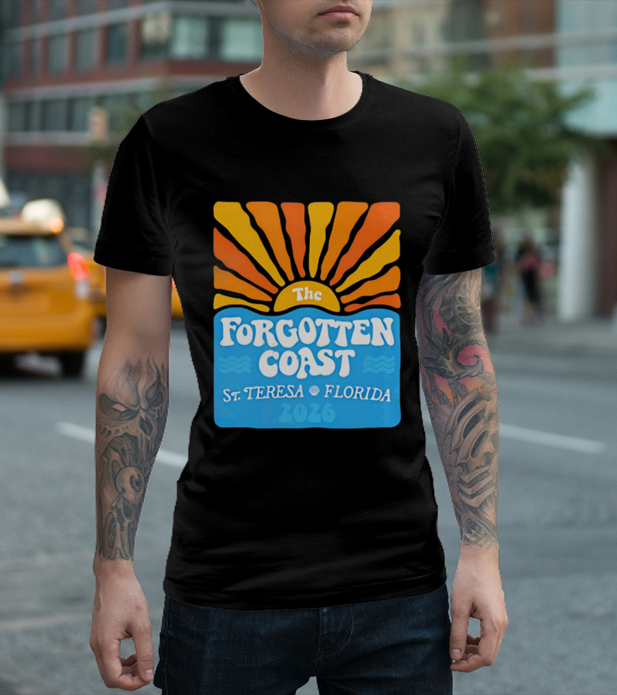 The Forgotten Coast St Teresa Florida 2026 Sunset Waves T-Shirt