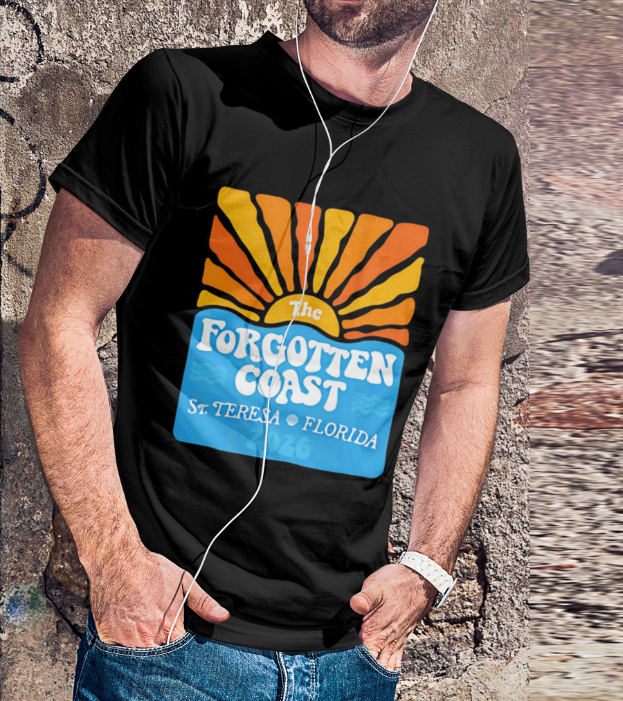 The Forgotten Coast St Teresa Florida 2026 Sunset Waves T-Shirt