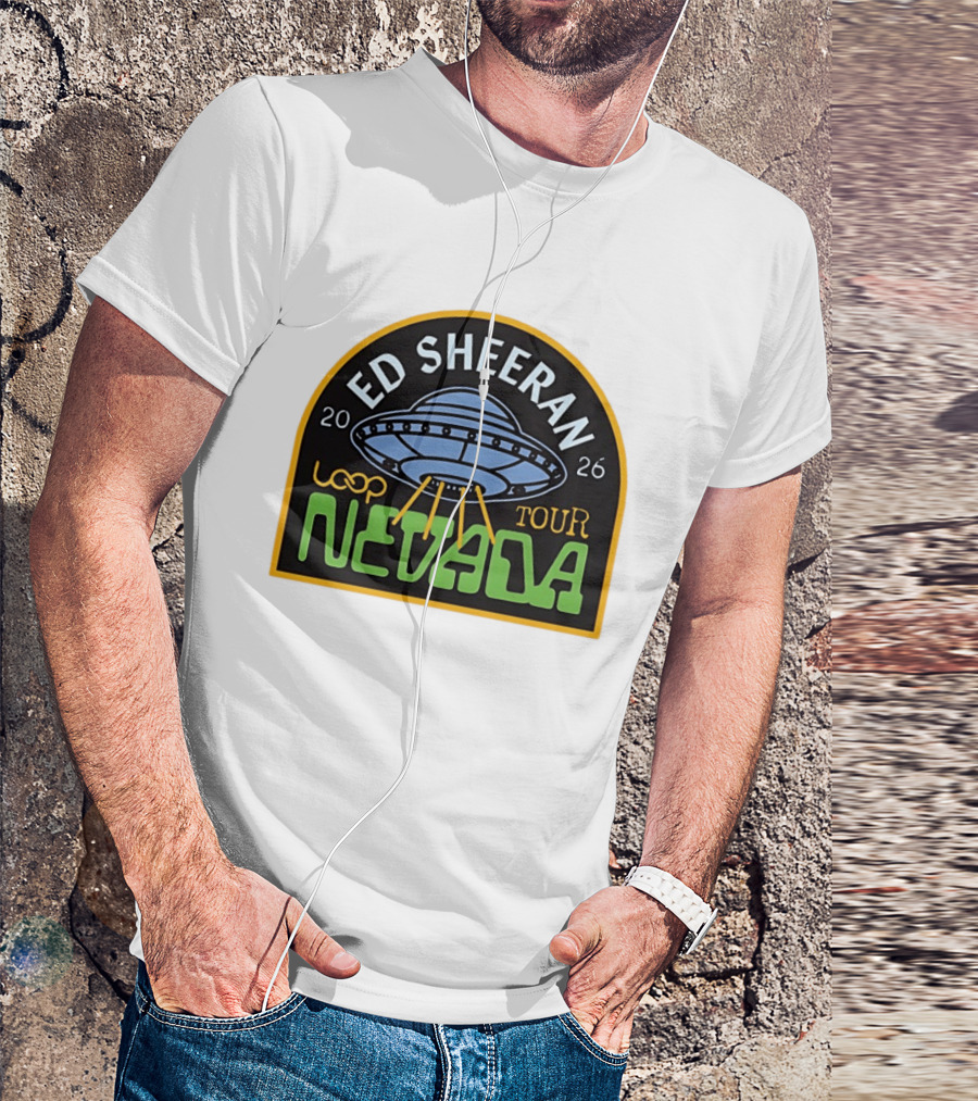 Ed Sheeran 2026 Nevada Loop Tour UFO T-Shirt