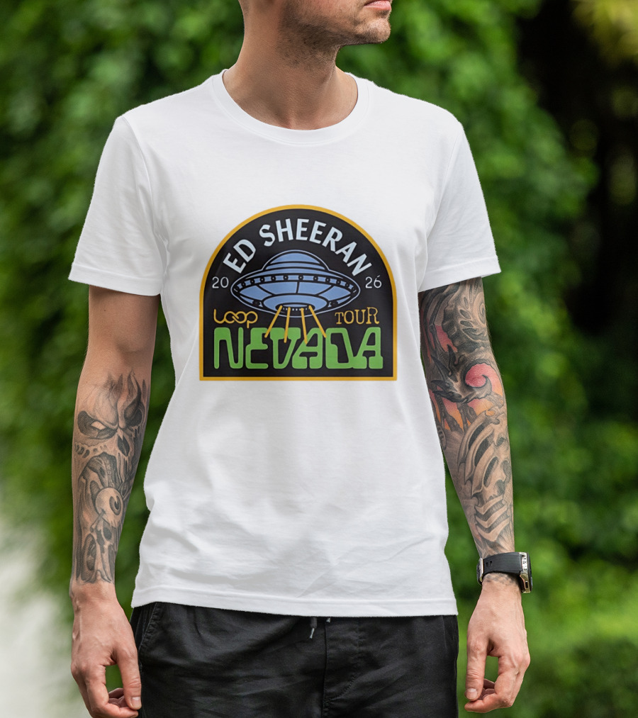 Ed Sheeran 2026 Nevada Loop Tour UFO T-Shirt