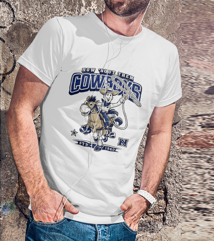 How 'Bout Them Cowboys Woody Riding Horse Howdy Partner Adventure T-Shirt