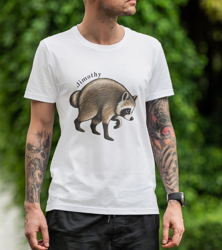 Jimothy Raccoon Seattle Ballard Walking Raccoon T-Shirt