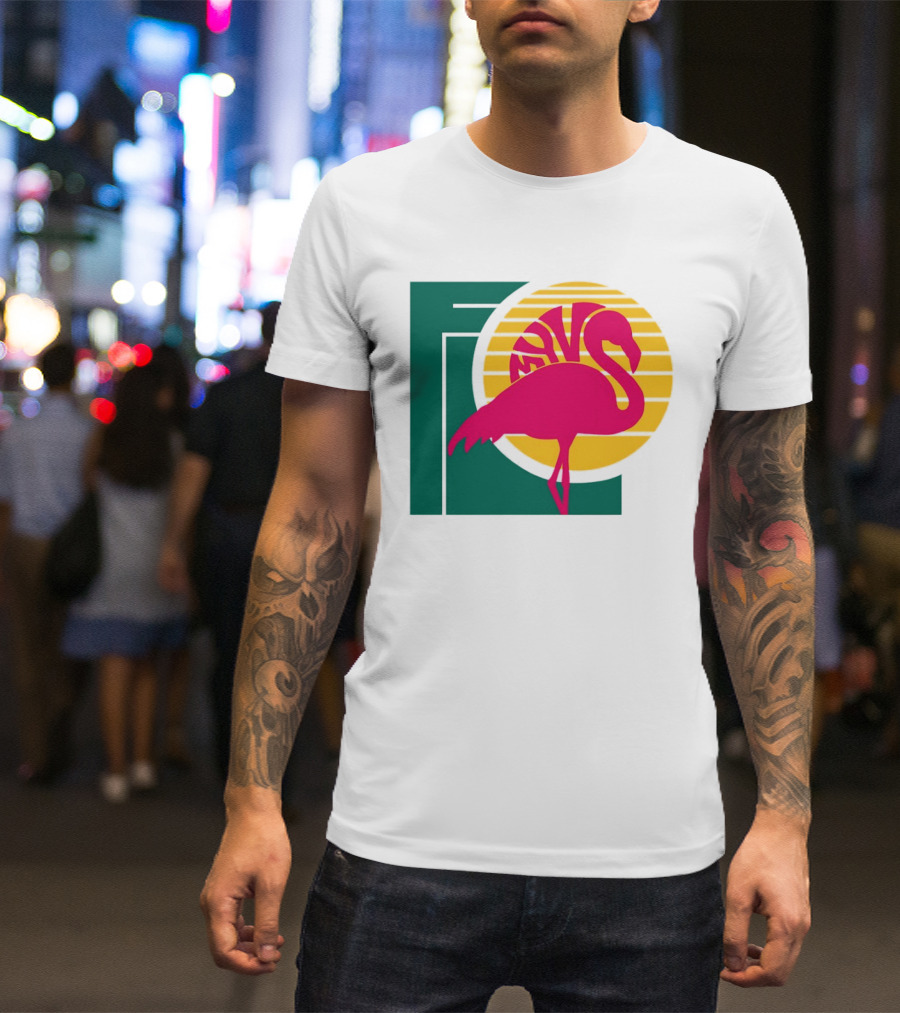 Move Flamingo Sunset Tropical FNS T-Shirt