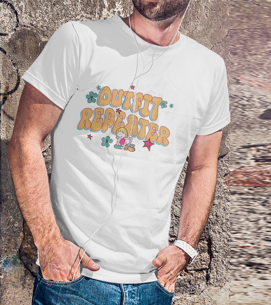 Outfit Repeater Fashion Aesthetic Cartoon Character Flowers Stars T-Shirt