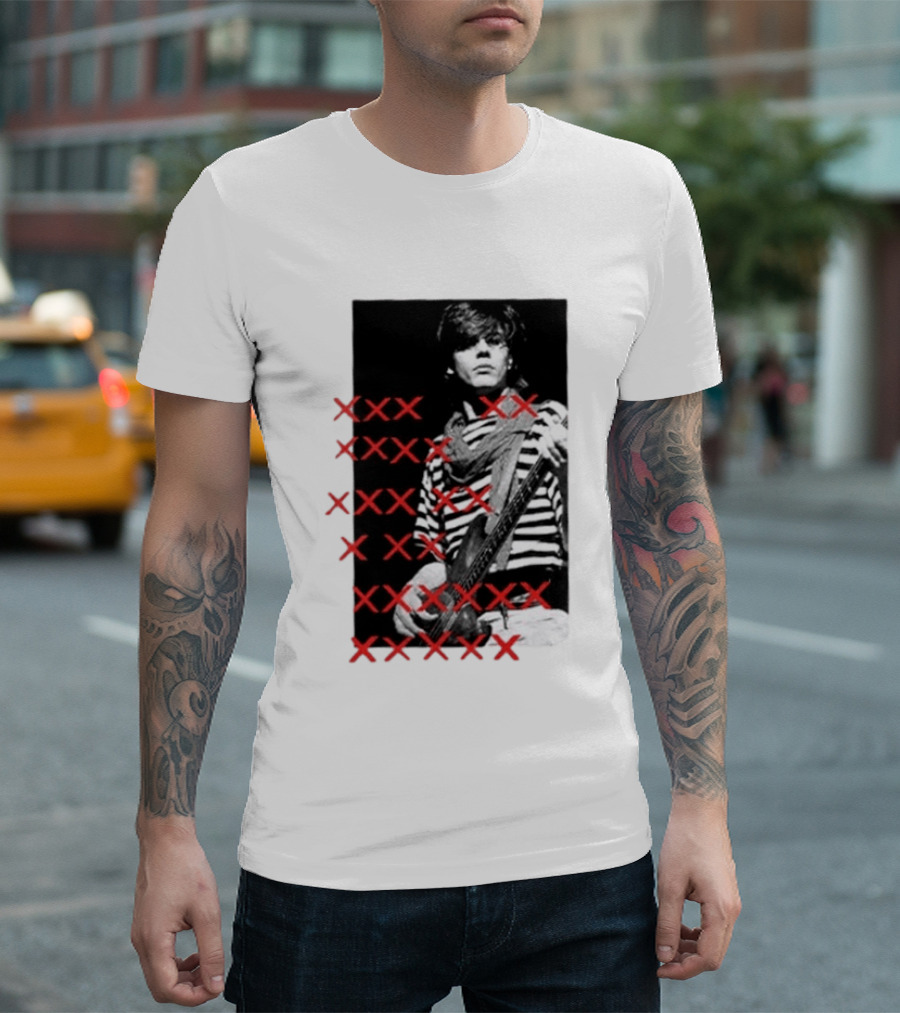 Simon Le Bon Duran Duran 80s Pop Striped T-Shirt