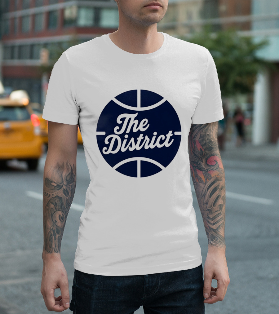 The District Basketball Branding Team Circle T-Shirt