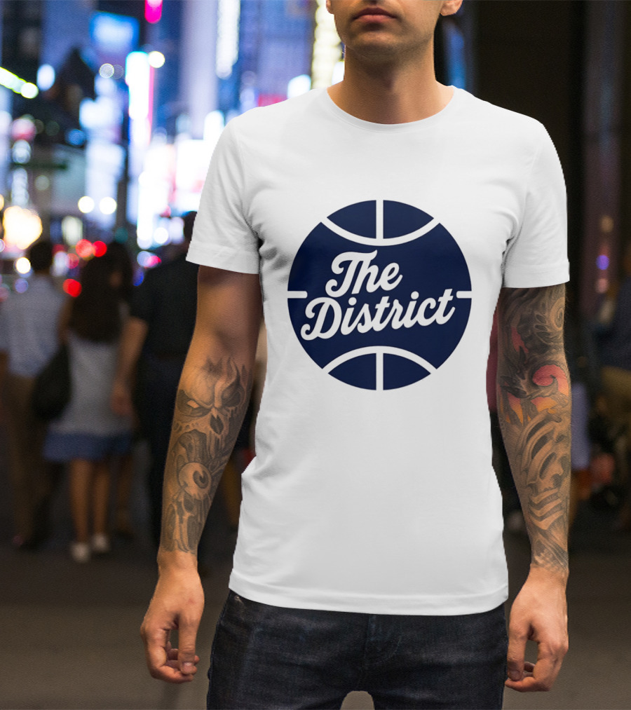 The District Basketball Branding Team Circle T-Shirt