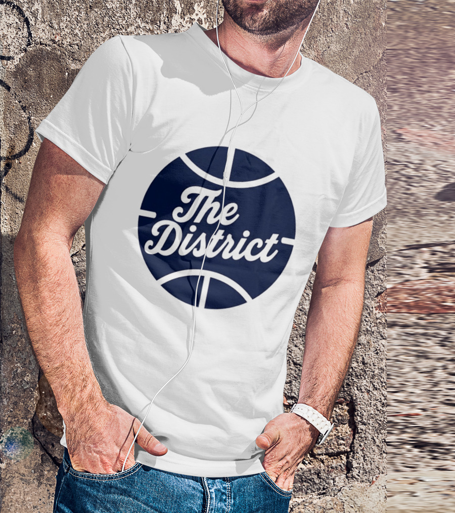 The District Basketball Branding Team Circle T-Shirt