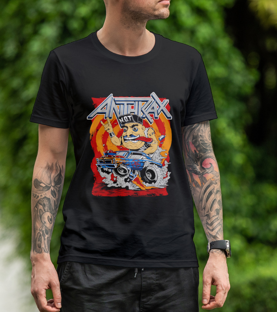 Anthrax N.O.T Muscle Car Ed Roth Style Illustration Monster Metal Rock T-Shirt