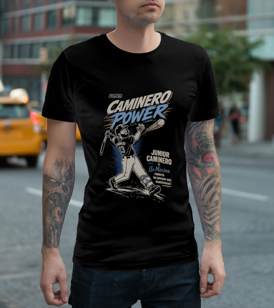Caminero Power Junior Caminero La Máquina Maximum Home Run T-Shirt