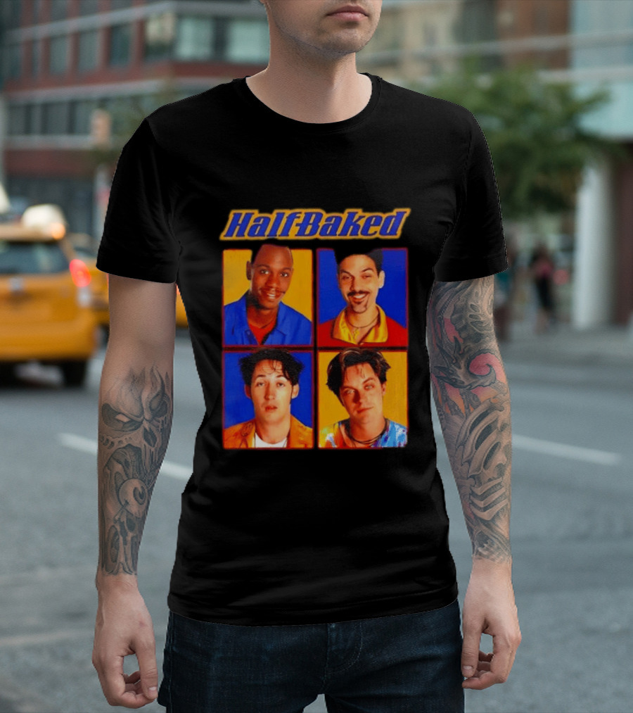 Half Baked Movie Characters Block T-Shirt