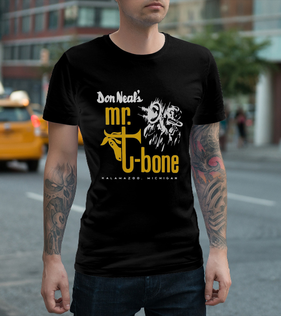 Don Neal's Mr Bone Kalamazoo Michigan Trombone T-Shirt
