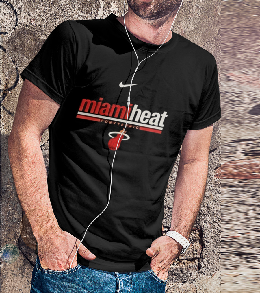 Nike Miami Heat Shaquille O Neal Ponytennis NBA T-Shirt