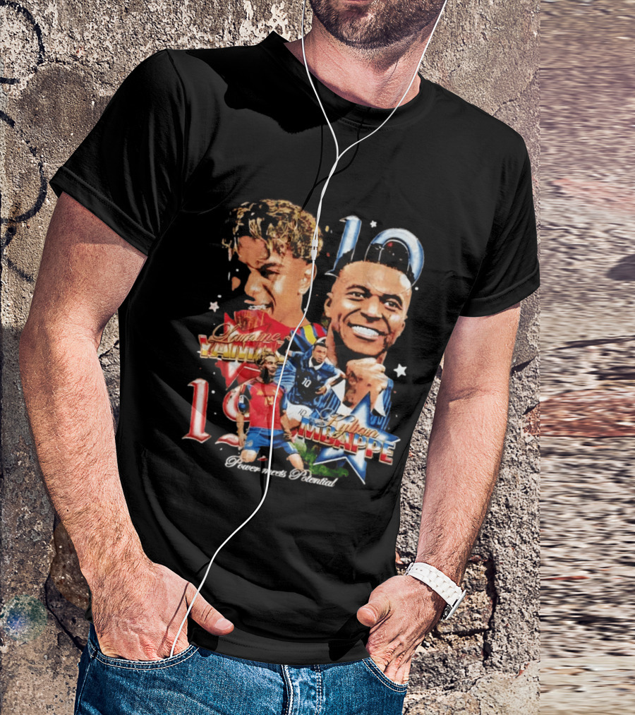 Lamine Yamal Kylian Mbappe 10 Power Meets Potential 19 T-Shirt