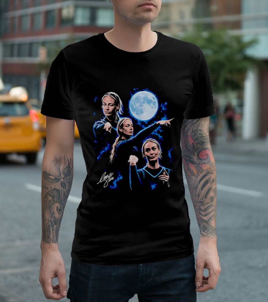 Sophie Cunningham Pointing Wolves Full Moon Iconic Gesture T-Shirt