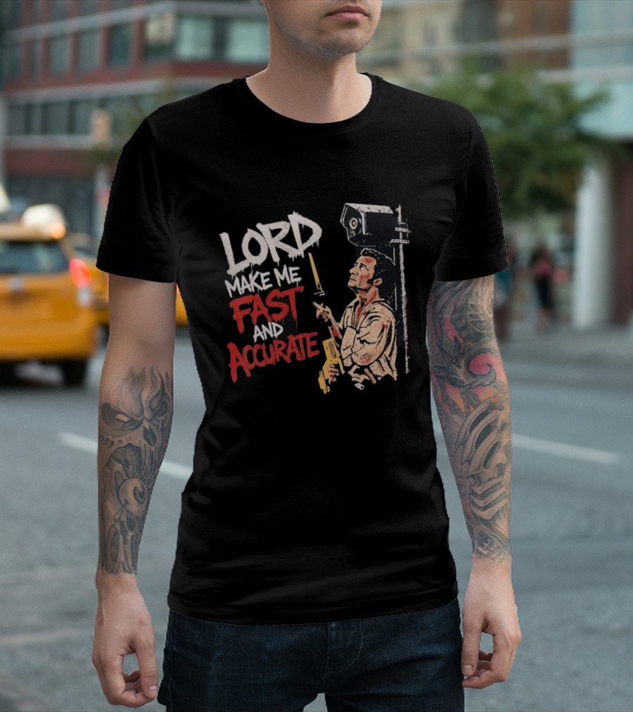 Lord Make Me Fast And Accurate Star Wars Lightsaber Jedi T-Shirt