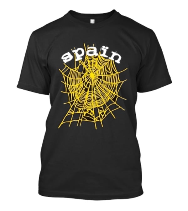 Spain Web Spider Yellow Web T-Shirt