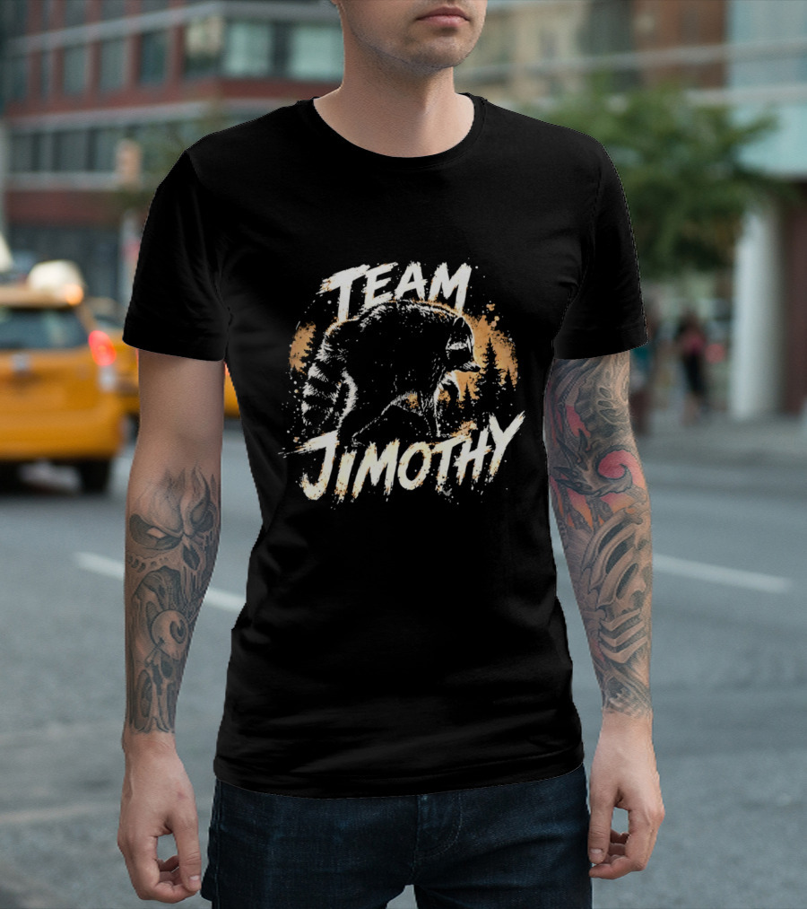 Team Jimothy Distressed Raccoon T-Shirt