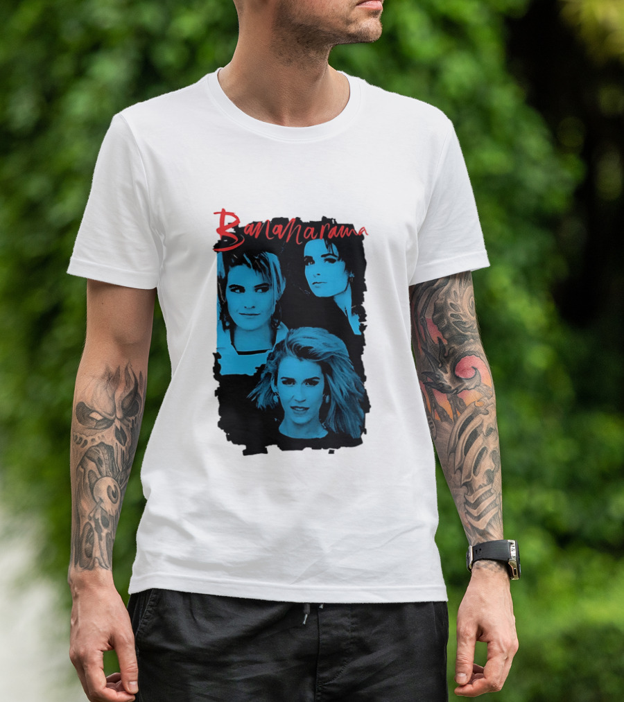 Bananarama True Confessions Album Cover Retro Blue T-Shirt