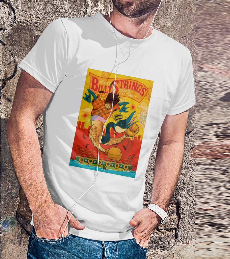 Billy Strings Boston MA July 21 2026 Greatest Show Of All Time Boxing Duck With Gloves T-Shirt