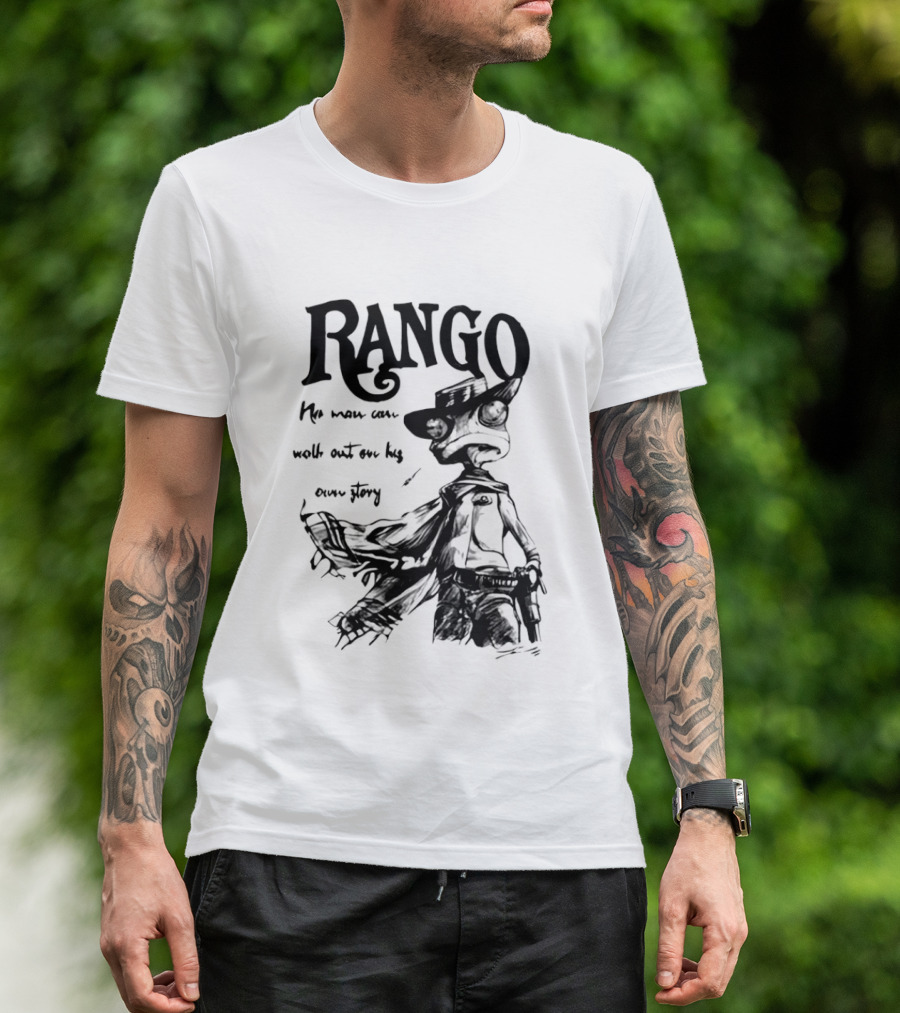 Rango He Who Walks Out Cowboy T-Shirt