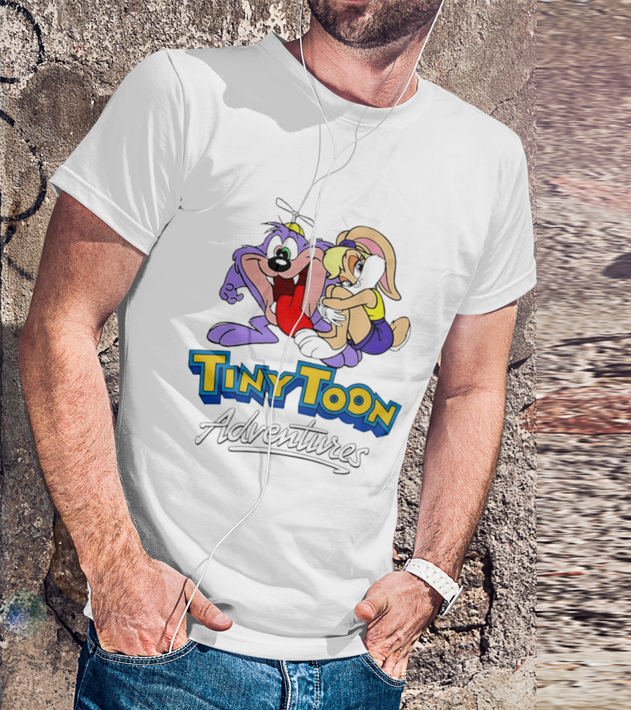 Tiny Toon Adventures Dizzy Devil Lola Bunny Cartoon Classic Characters T-Shirt