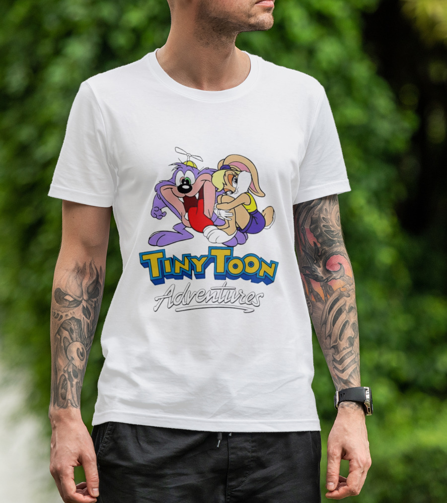 Tiny Toon Adventures Dizzy Devil Lola Bunny Cartoon Classic Characters T-Shirt