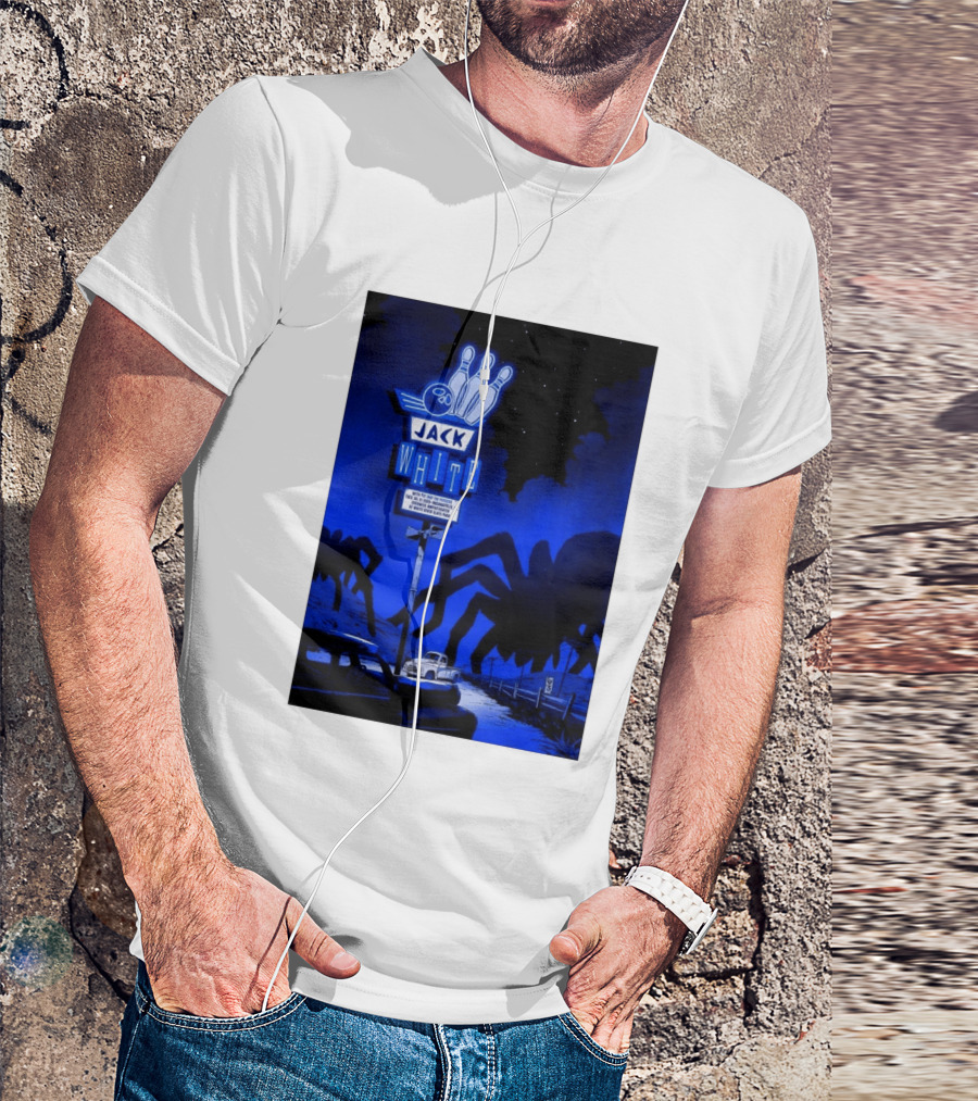 Jack White Indianapolis IN 2026 Everwise Amphitheater Event With Spiders And Bowling Sign T-Shirt