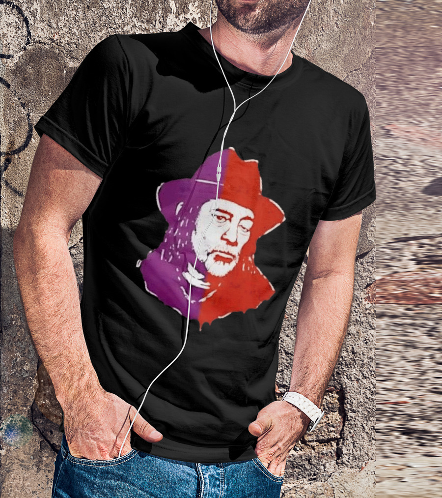 Willie Nelson Face Pop Art Style Cowboy Hat T-Shirt