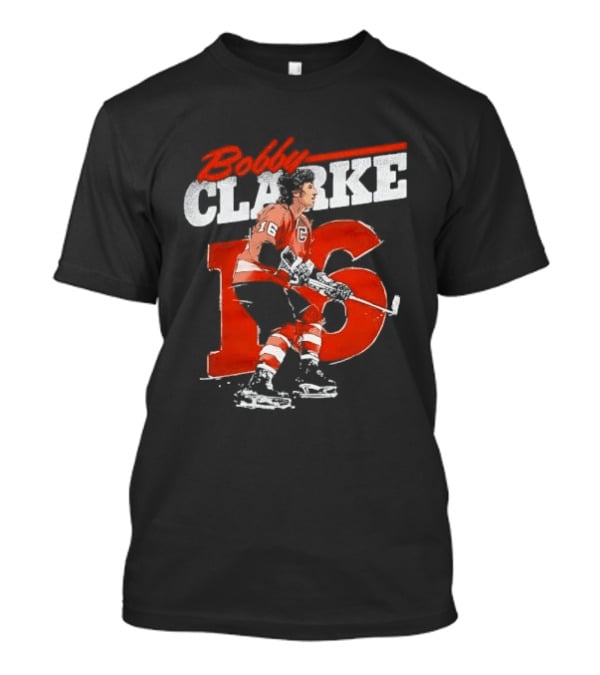 Bobby Clarke 16 Philadelphia Flyers Ice Hockey Legend T-Shirt