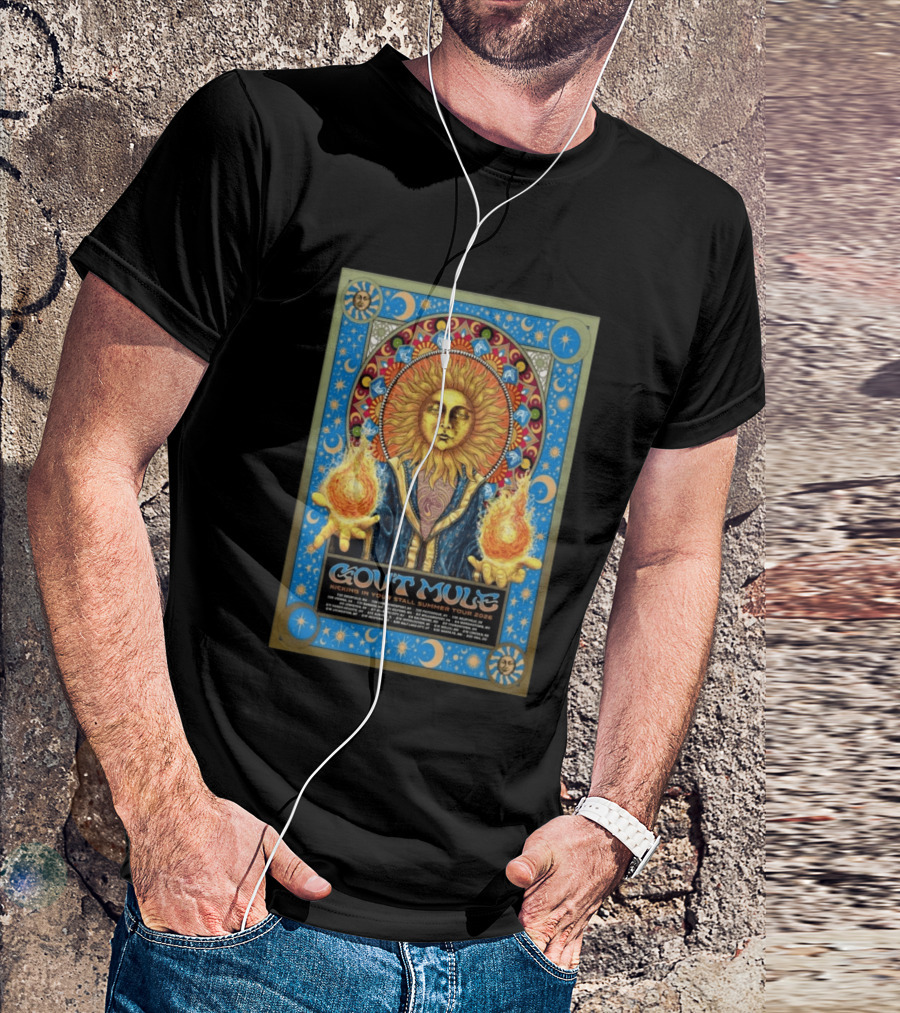 Gov't Mule Kicking In Your Stall Summer Tour 2026 Sun Fire T-Shirt