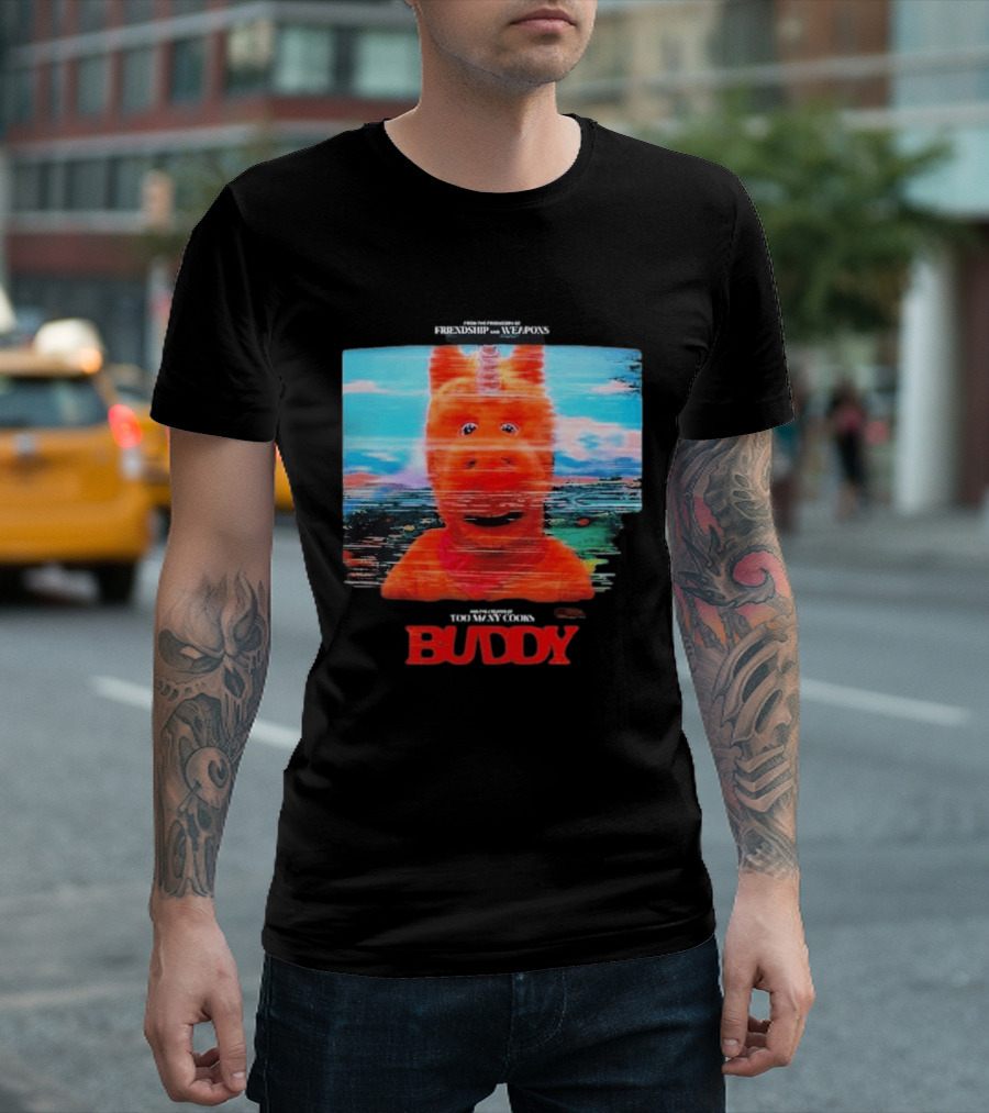 Buddy Unicorn Friendship And Weapons Movie Premiere August 28 2026 T-Shirt