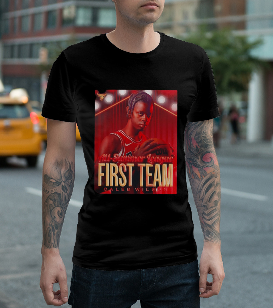All Summer League First Team Caleb Wilson Basketball 2026 T-Shirt