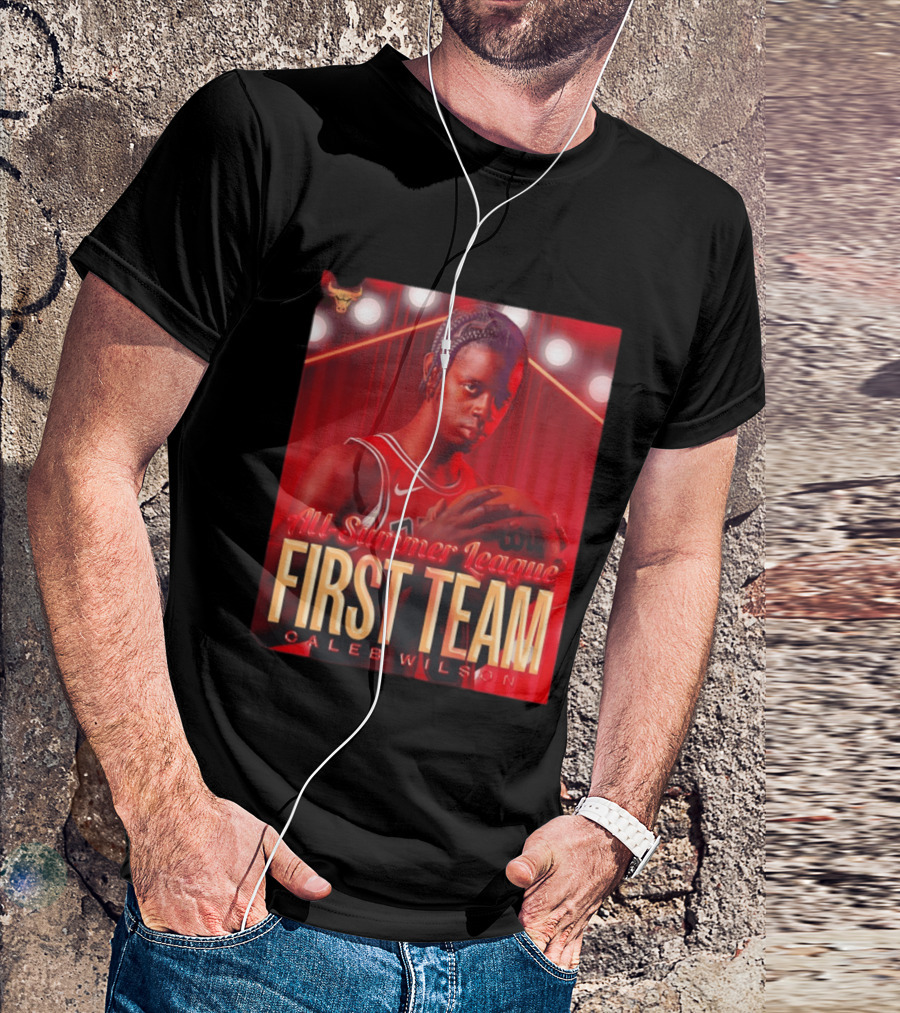 All Summer League First Team Caleb Wilson Basketball 2026 T-Shirt