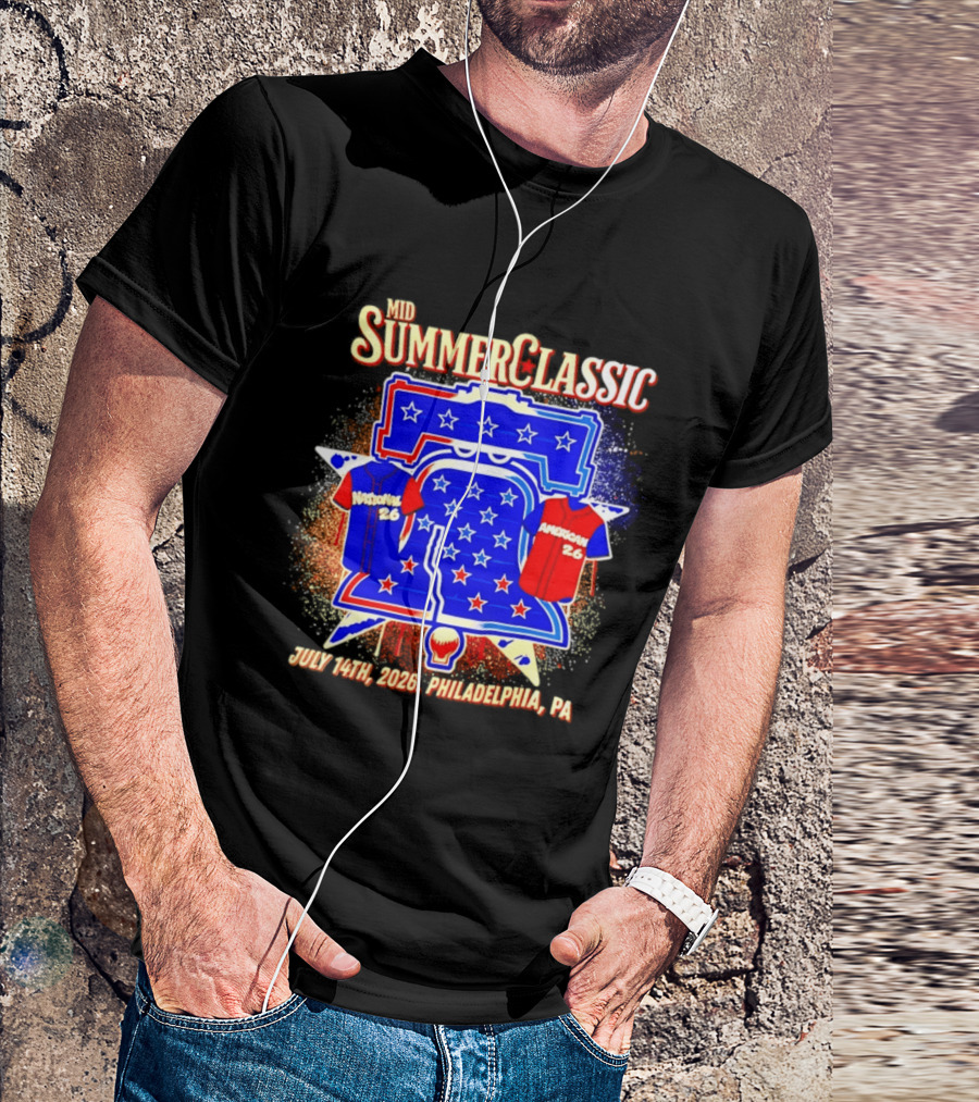 Mid Summer Classic July 14th 2026 Philadelphia PA National American 26 Liberty Bell Stars T-Shirt