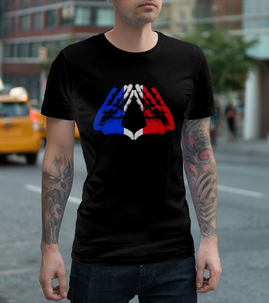 Reasonable Doubt 30th Anniversary Paris Tour French Flag Hands Icon J Z30 T-Shirt
