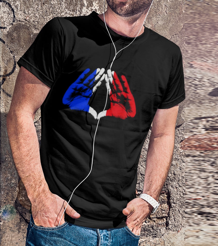 Reasonable Doubt 30th Anniversary Paris Tour French Flag Hands Icon J Z30 T-Shirt