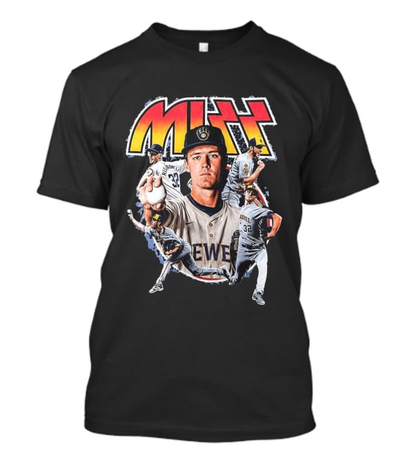 MIZZ Milwaukee Brewers Christian Yelich MLB Rock N' Roll T-Shirt