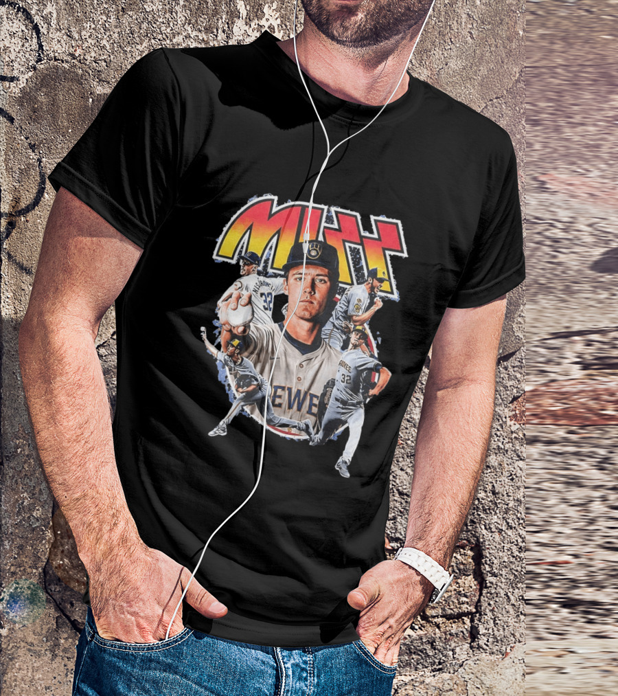 MIZZ Milwaukee Brewers Christian Yelich MLB Rock N' Roll T-Shirt