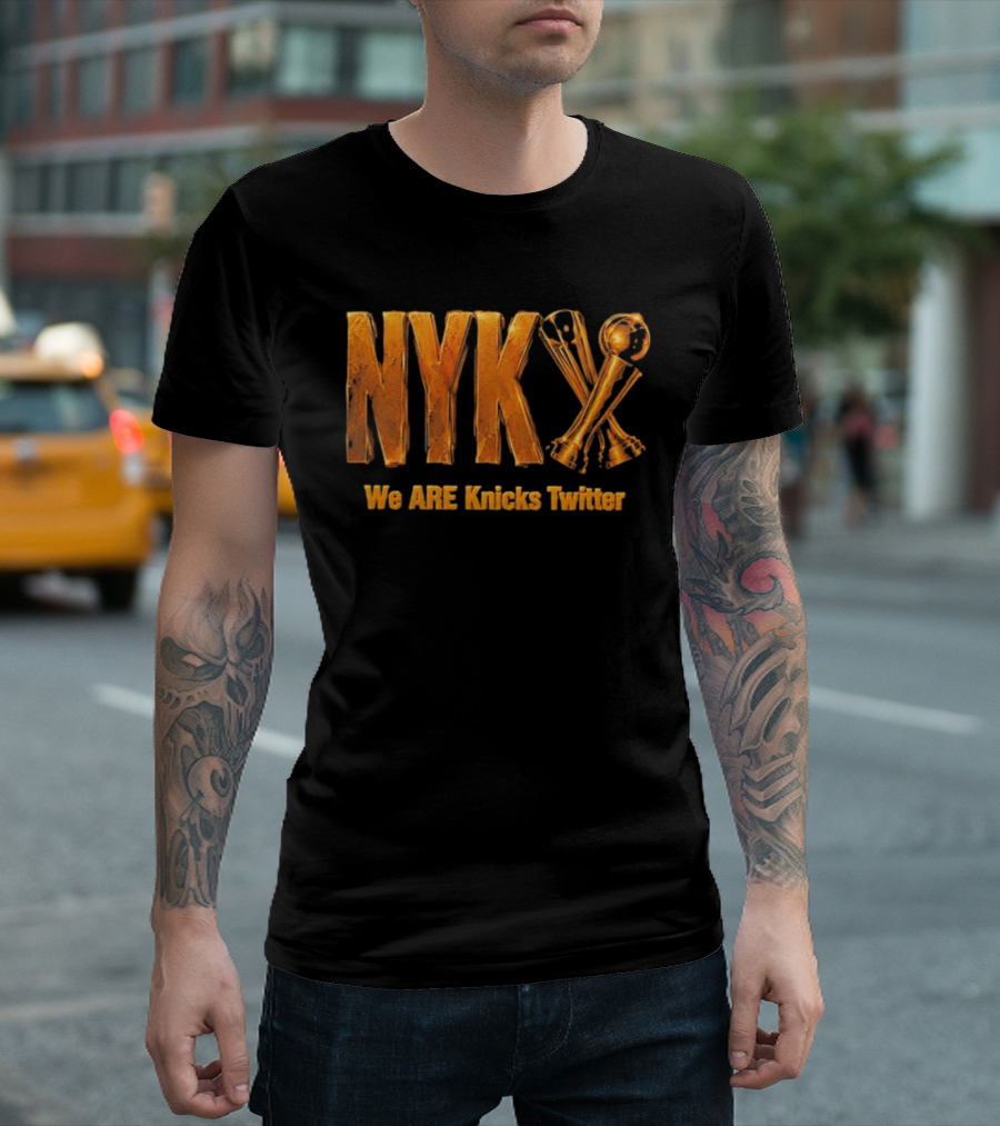 NYK We Are Knicks Twitter Trophy T-Shirt