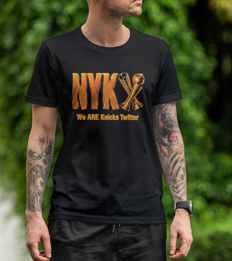 NYK We Are Knicks Twitter Trophy T-Shirt