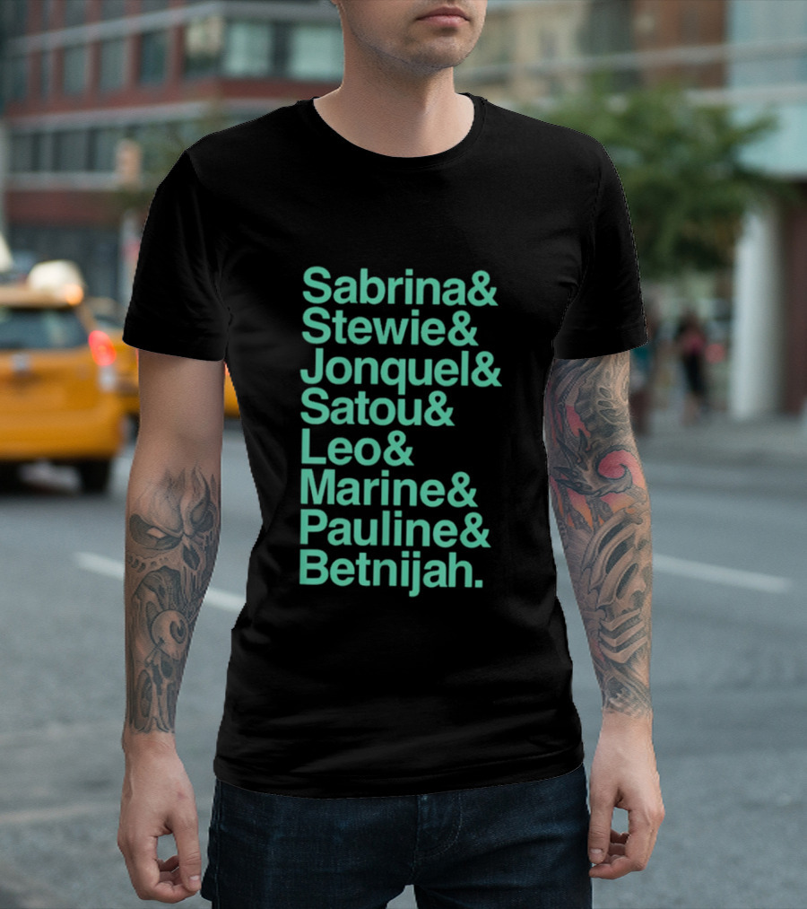 New York Women's Basketball Sabrina Stewie Jonquel Satou Leo Marine Pauline Betnijah Ampersand 2026 T-Shirt