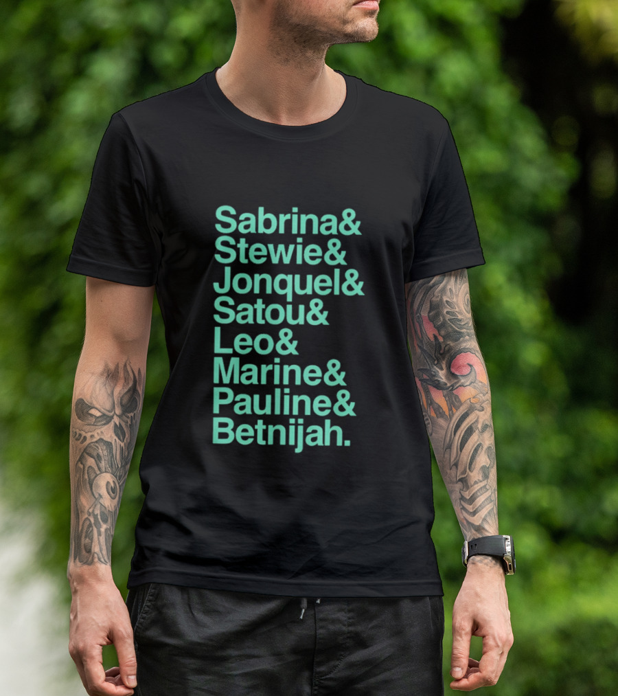 New York Women's Basketball Sabrina Stewie Jonquel Satou Leo Marine Pauline Betnijah Ampersand 2026 T-Shirt