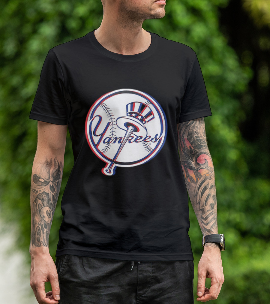 New York Yankees MLB 2026 Glitch Yankees Baseball T-Shirt