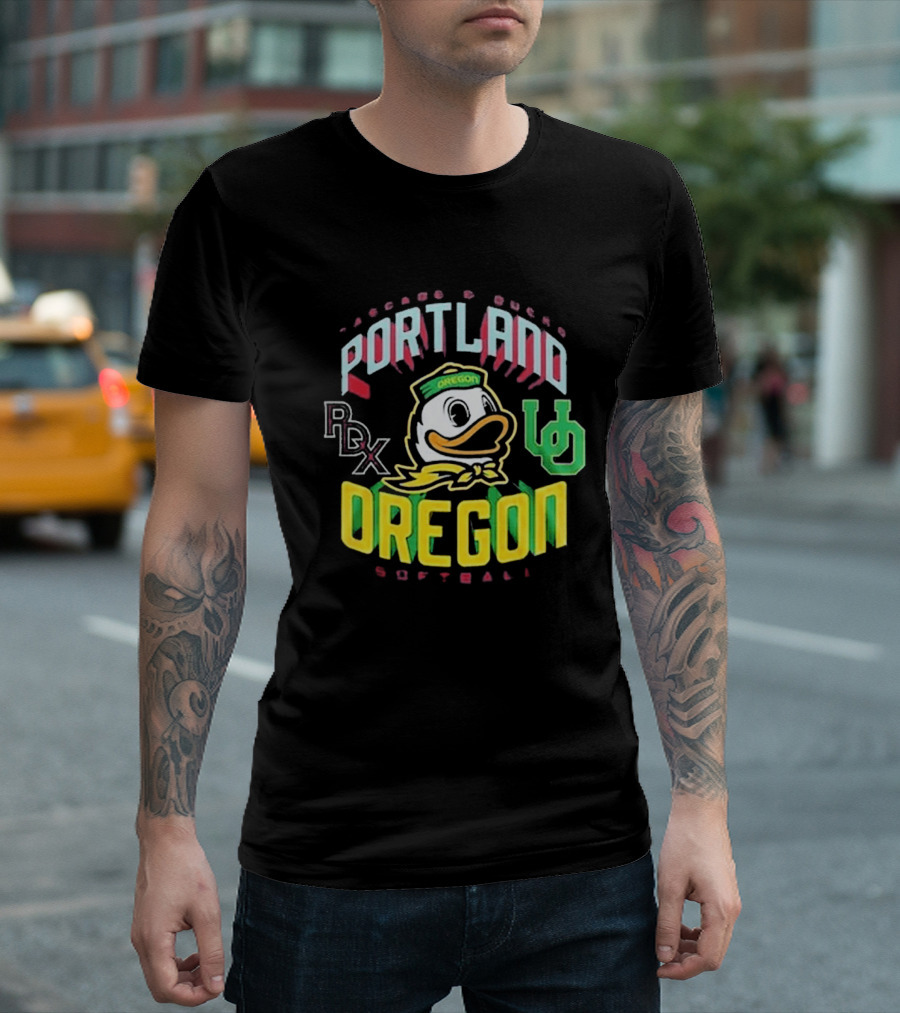 Portland PDX Cascade Ducks Oregon Softball 2026 T-Shirt